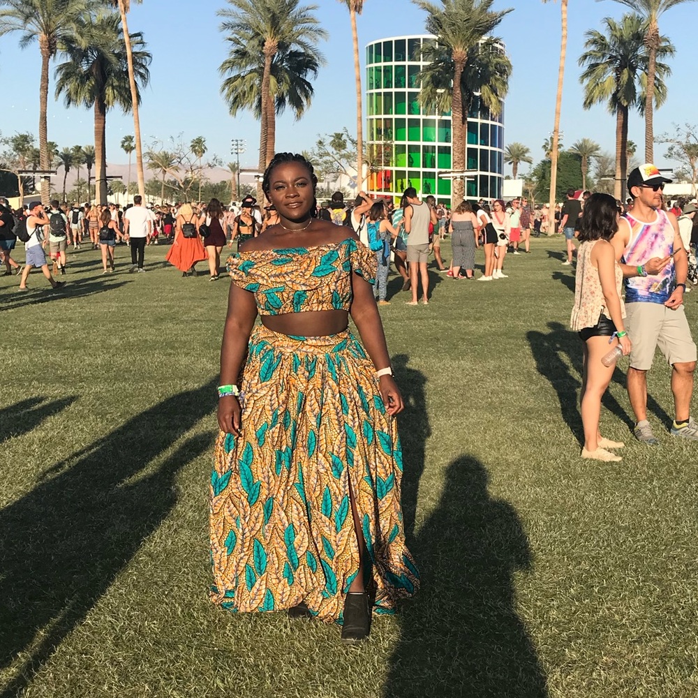 Ankara/African Top And Skirt Set